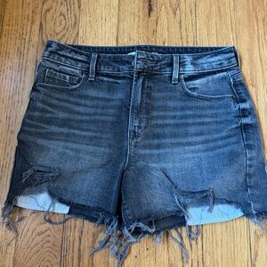 Gray Denim shorts, old navy high rise secret slim pocket, size 6